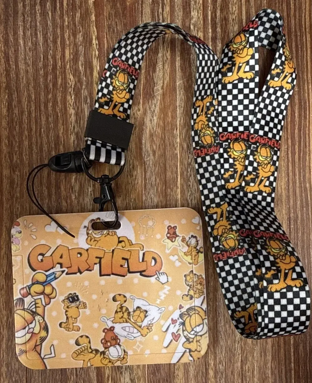 Garfield Badge ID Holder w/ Lanyard